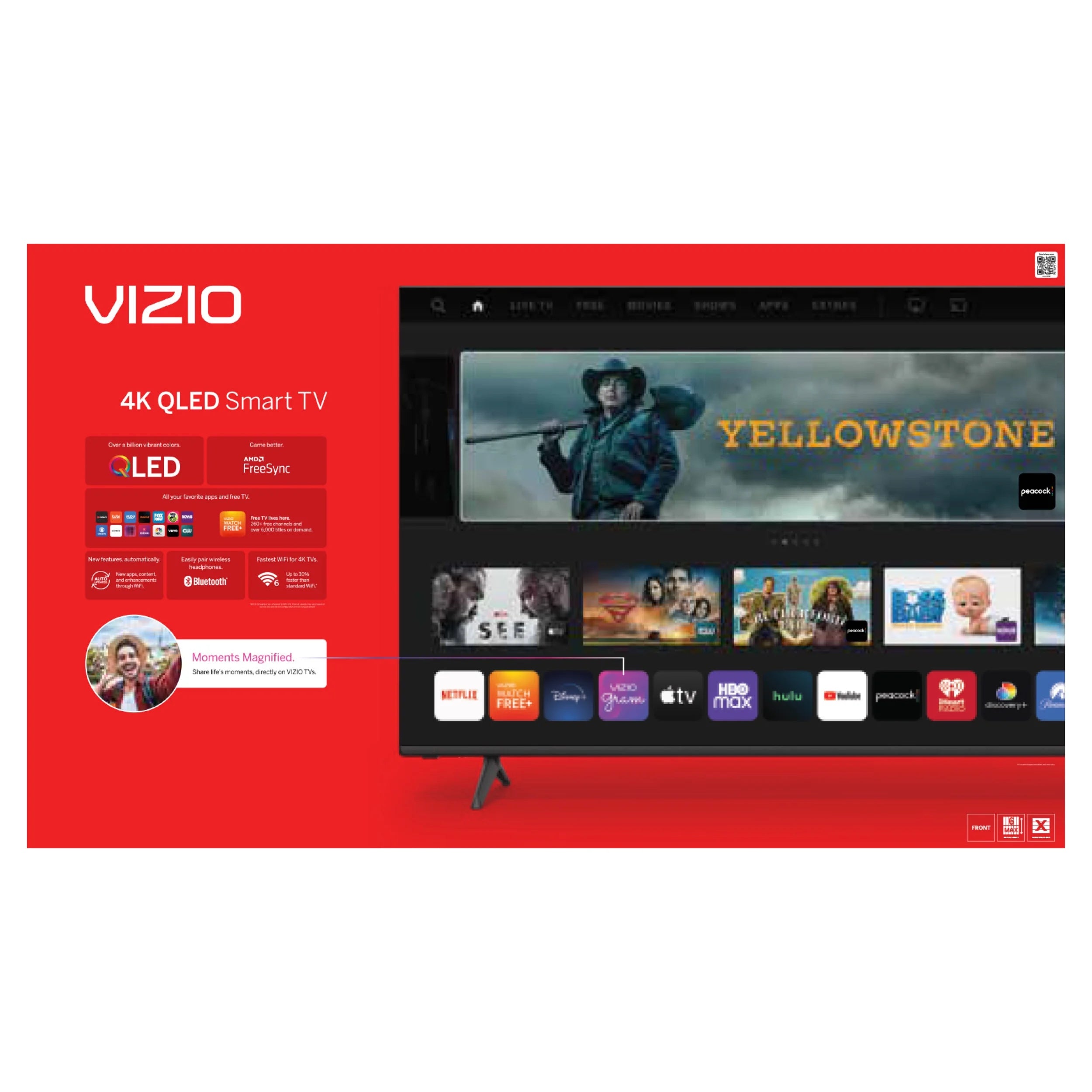 55" Class Quantum 4K QLED HDR Smart TV (M55Q6-L4)
